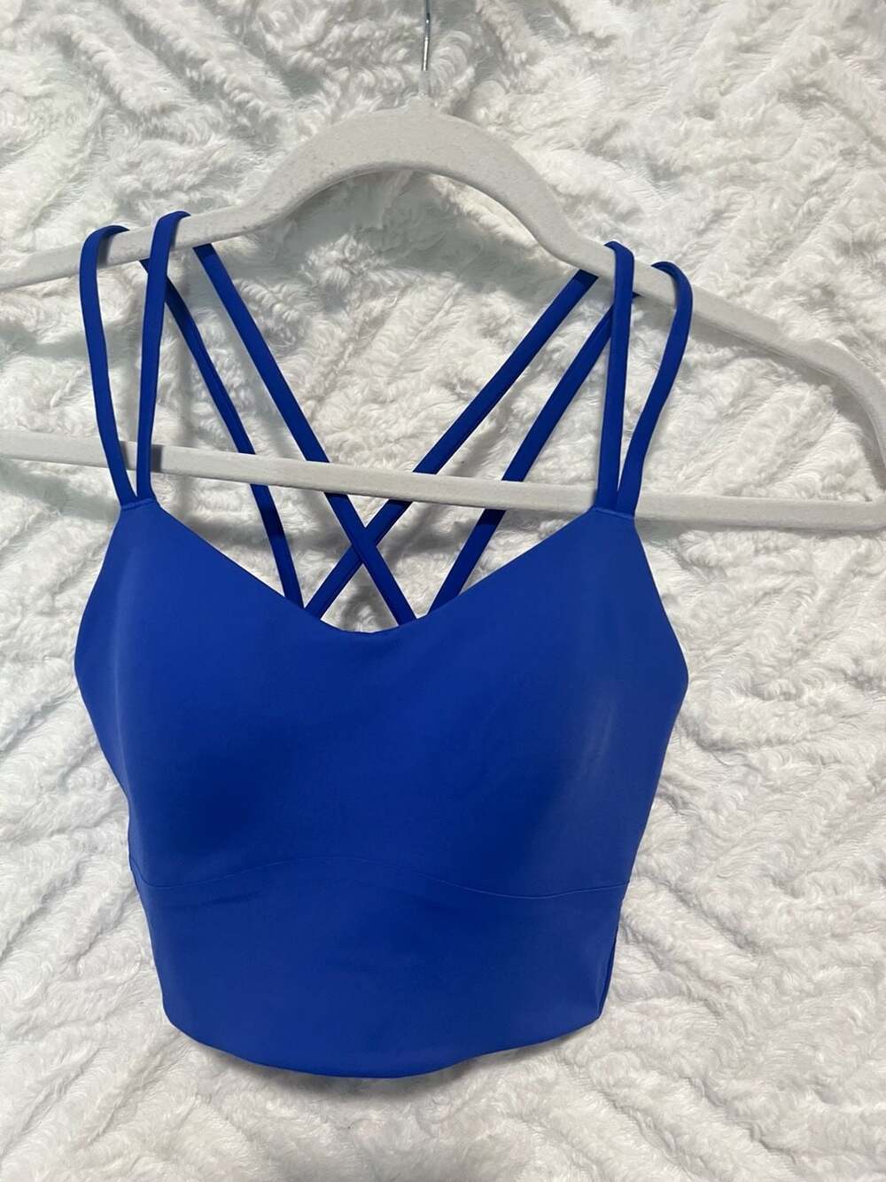 NWT Lululemon Like a Cloud Longline Bra B/C Size 6 Blue